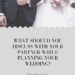 what should you discuss with your partner while planning your wedding