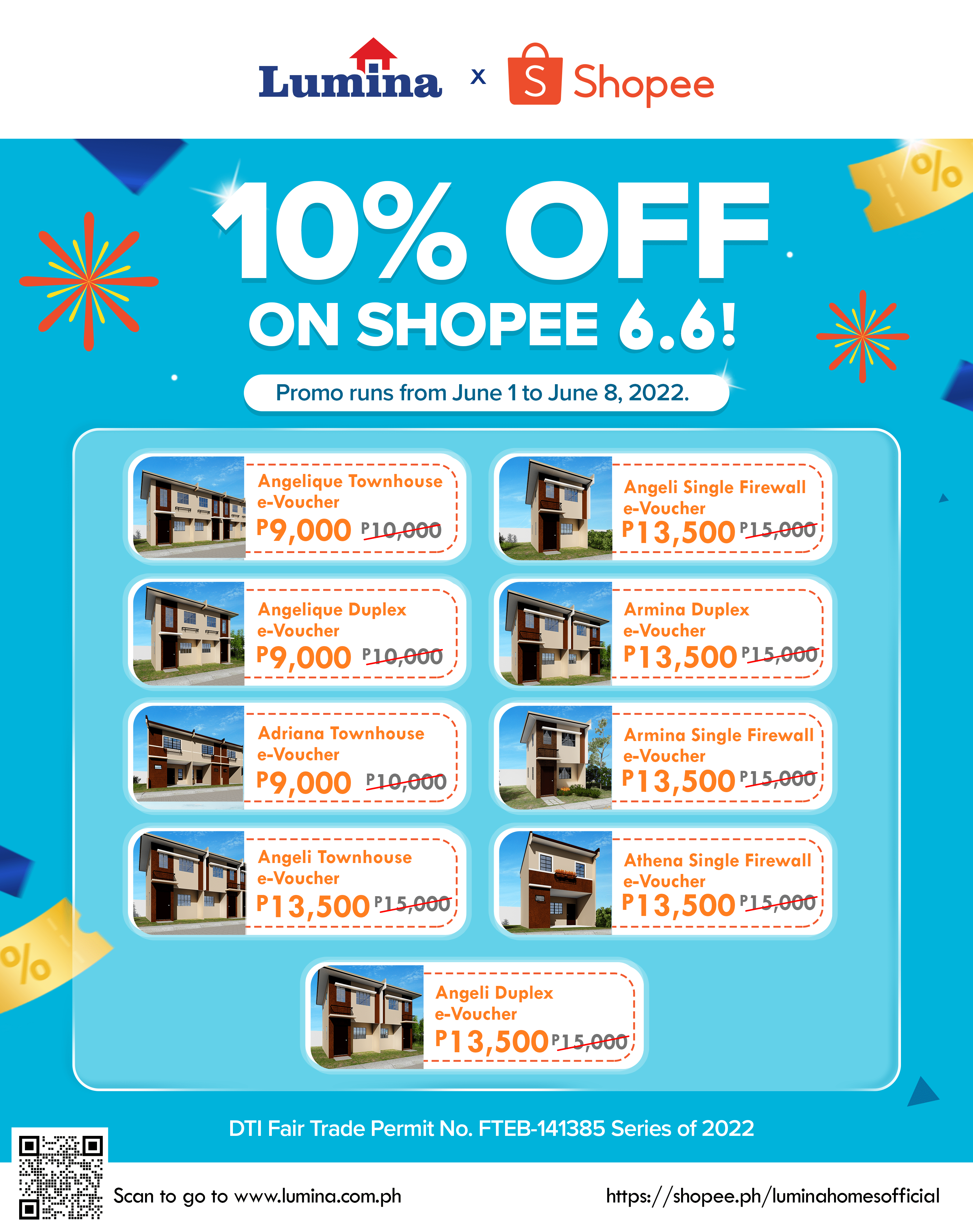 Lumina Homes in Shopee 66 Discount