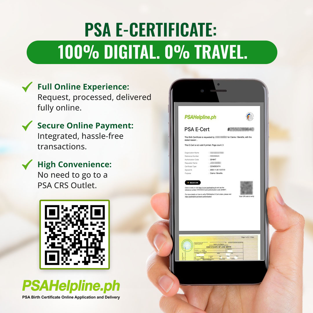 PSA E-Certificate Service